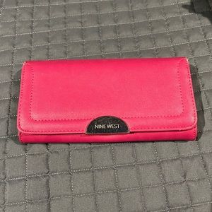 Bright pink Nine West wallet